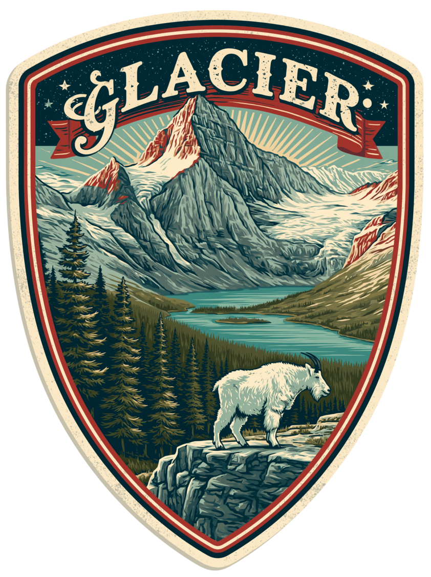 Glacier National Park Badge